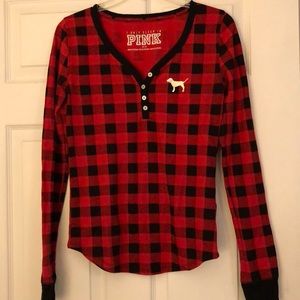 Victoria Secret- PINK plaid top
